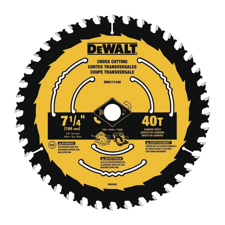 Disco De Sierra 184mm Para Madera 40d Dwa171440