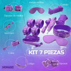 GENERICO - Kit Sado Bondage Bdsm Para Parejas - 7 Piezas Sexuales