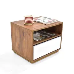TU MESITA - Mesa De Noche Andreina Caramelo Blanco