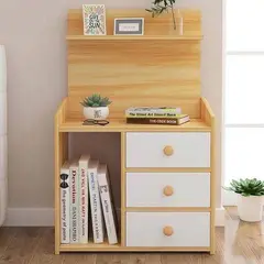 TU MESITA - Velador Mesa de Noche Oriana Vintage 3 Cajones