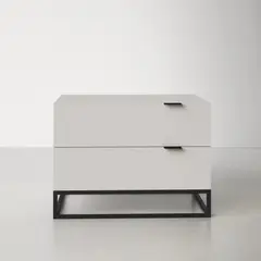 TU MESITA - Velador Contemporáneo Blanco Cloet 56cm