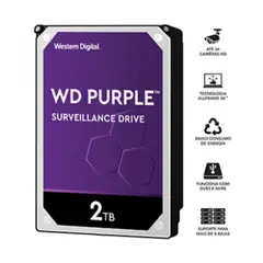 WESTERN DIGITAL - Disco Duro Purple 2TB SATA 3.5 Pulg 5400 RPM WD23PURZ