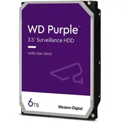 WESTERN DIGITAL - Disco Duro Purple 6TB SATA Videovigilancia WD64PURZ