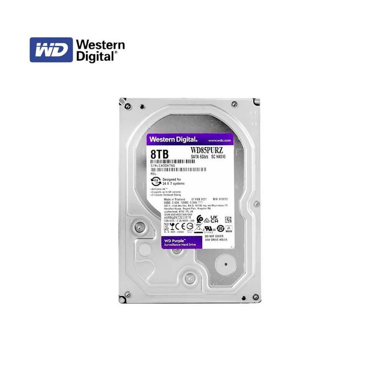 Disco Duro Purple 8TB SATA Interno 5600 RPM WD85PURZ