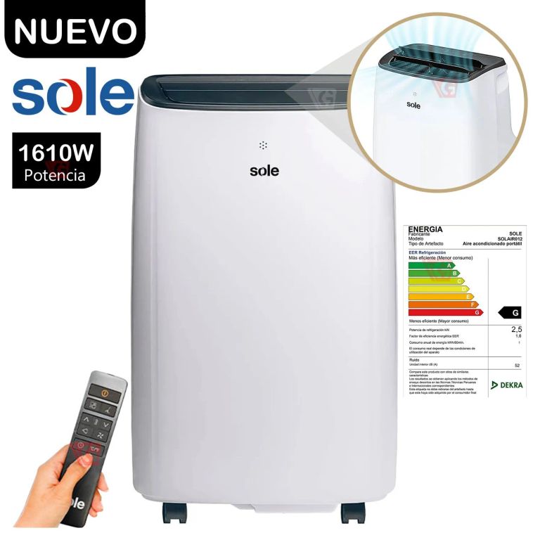 Aire Acondicionado Portátil 12 KBTU SOLAIR012