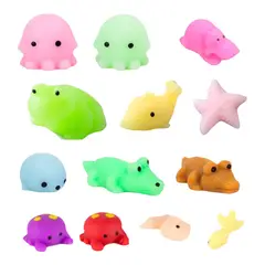 GENERICO - Pack x 15 Squishys Animales Acuáticos