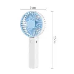 GENERICO - Mini Ventilador Portátil de Mano´Plegable USB Recargable Celeste