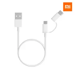 XIAOMI - CABLE MICRO USB A TIPO C 2-EN-1 Version 1 Metro