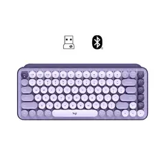 LOGITECH - Teclado Pop Keys Multi-Device Bluetooth Cosmos Lavender