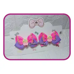 GENERICO - Parecitos Verano para cabello niña - Moñitos Lindsey