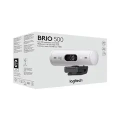 LOGITECH - Camara Web Brio 500 Blanco crudo