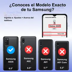 GENERICO - Funda Case para Samsung A02s Holder Parante con Anillo Antishock Rojo