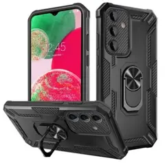GENERICO - Funda Case de Motorola G60s Holder Parante con Anillo Antishock Negro