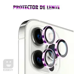 GENERICO - PROTECTOR DE CÁMARA PARA IPHONE 11 PRO MORADO