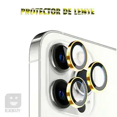 GENERICO - PROTECTOR DE CÁMARA PARA IPHONE 11 PRO MAX DORADO
