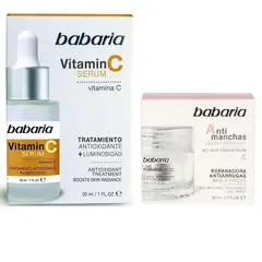 BABARIA - Serum Vitamina C + Crema Facial de Anti Manchas -