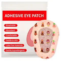 GENERICO - 60 Parches Oculares Para Niña Ojo Perezoso Ambliopía Rosado