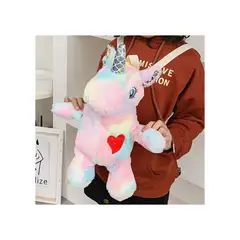 GENERICO - Mochila peluche de unicornio kawaii