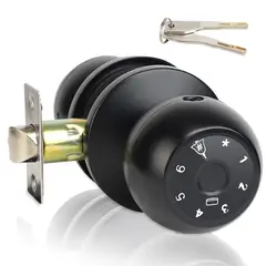 TECH CARE - Cerradura en Bola Biométrica Inteligente Huella Digital Llave