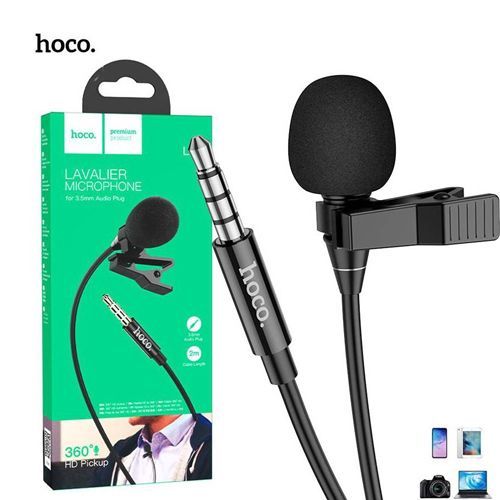 Microfono solapero universal lavalier perchero 2m 360°