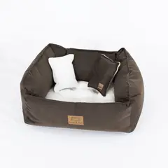 GENERICO - Cama Perro Barky Marrón XL