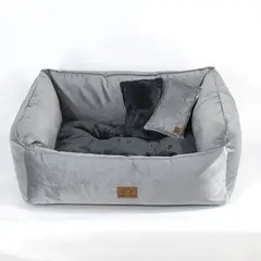 GENERICO - Cama Perro Barky Gris Negro S