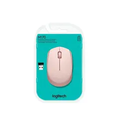 GENERICO - MOUSE INALAMBRICO LOGITECH M170 910-004800 OPTICO RECEPTOR USB ROSE