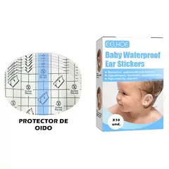 GENERICO - Protector de Oidos Impermeable para Bebés Agua x20 und