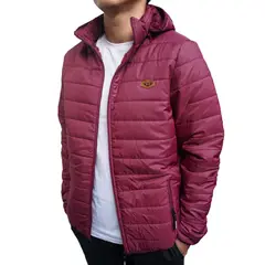 JUSTO - CASACA GUINDA - ACOLCHADO SLIM FIT