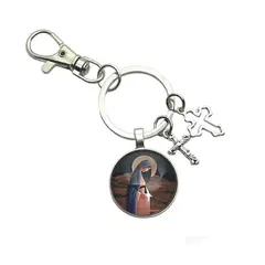 SANTORAL - Llavero Redondo Virgen de la Dulce Espera - Metal