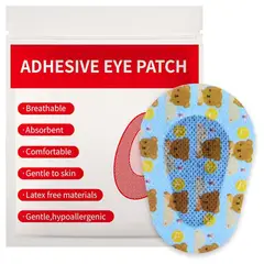 GENERICO - 60 Parches Oculares Para Niño Ojo Perezoso Ambliopía Celeste