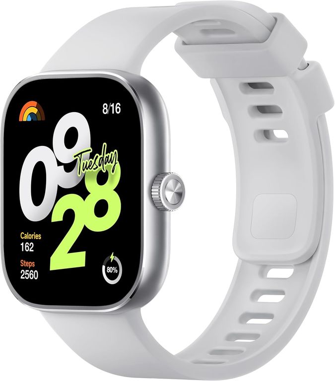 Smartwatch Redmi Watch 4 AMOLED 1.9" hiperOS, mediciones de oxígeno, GPS - Silver