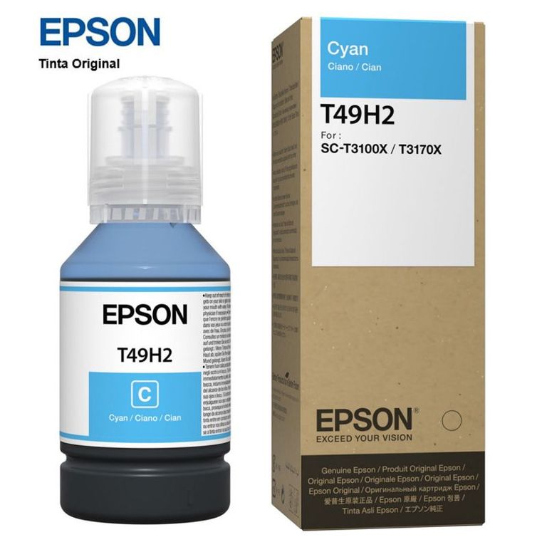 Tinta Sublimacion T49M2 Cyan Botella 140ML