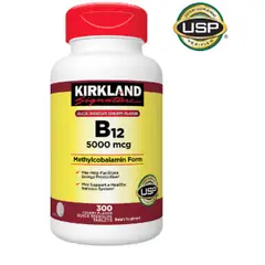 GENERICO - VITAMINA B12 KIRKLAND 5000MCG- 300 PASTILLAS DISOLUBLES