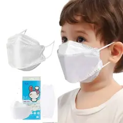 GENERICO - MASCARILLA KF94 FISH BLANCA NIÑO x 10 Unidades