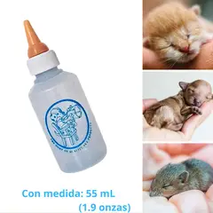 GENERICO - BIBERON PARA MASCOTAS-PERRO GATO x 55 mL - CELESTE