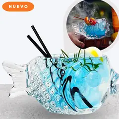 GENERICO - Vaso Cóctel Vidrio en Forma de Pez