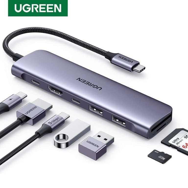 Hub Tipo C 7 en 1 HDMI USB-C