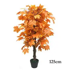 GENERICO - Planta artificial color naranja 1.25 m.