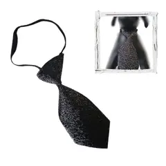 GENERICO - CORBATA PARA MASCOTA BRILLANTE NEGRO