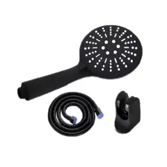 GREEN HOUSE - DUCHA TELEFONO NEGRO 3 FUNCIONES ABS