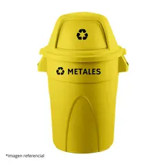 DISA SOLUCIONES ECOEFICIENTES - PAPELERA VAIVEN AMARILLO 121 LITROS