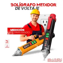 GENERICO - Bolígrafo Medidor y Detector de Voltaje Eléctrico Portable