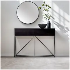 VENTITAS HOME - Mueble Consola para Sala Zabdiel Roble Negro
