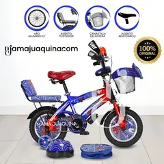 KINGDOM - Bicicleta Para Niño Aro 12 «SPIDER BIKE» Blue