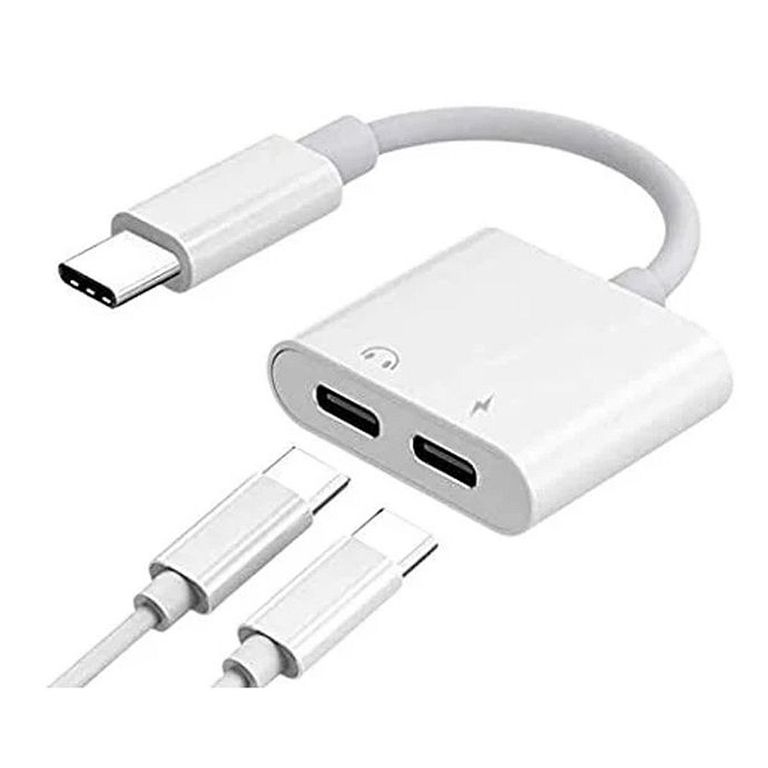 Adaptador de Audio y Carga XO-NB172C Dual Usb C Doble Type C