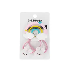 GENERICO - Gancho + collet Kawai Conejo Arcoiris