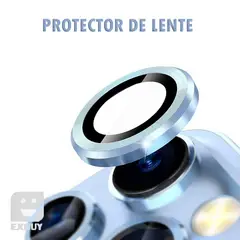 GENERICO - PROTECTOR DE CÁMARA PARA IPHONE 15 CELESTE