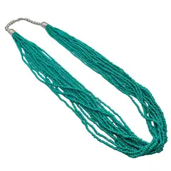 GENERICO - Collar con Mostacillas Turquesas - Varias Vueltas