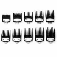 PROFELIS - Set de 10 Peines Guía WMARK G-10 con Clip Metálico para Máquina de Corte